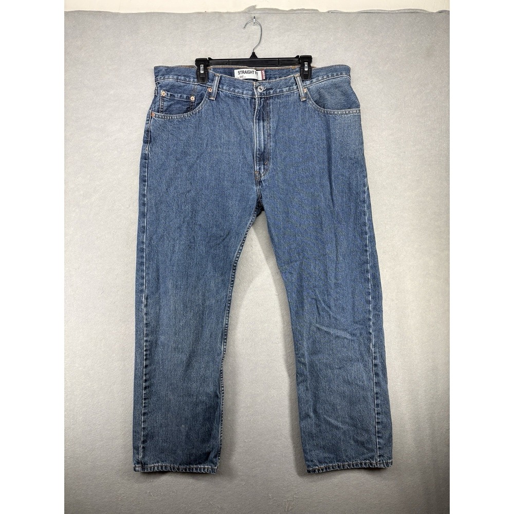 Levi's 505 Regular Fit‎ Jeans Blue Denim Straight Fit Men's 40x30 Blue Denim